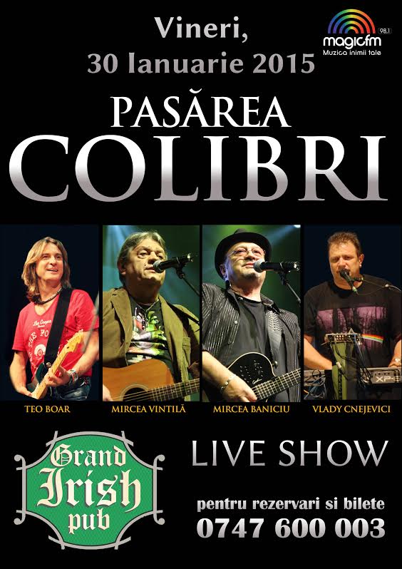 Pasarea Colibri la Grand Irish Pub Botosani