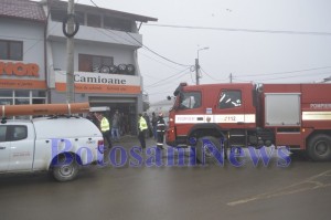 masina pompieri in fata la service