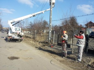 stalp rupt de accident la Rachiti