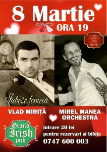 Vlad Mirita in concert la Grand Irish Pub Botosani