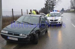 citroen accident masina politie lebada botosani