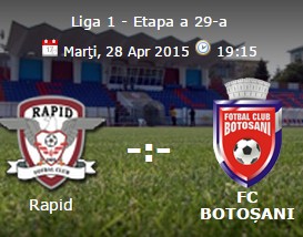 Rapid Bucuresti- FC Botosani