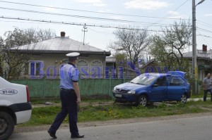 dacia logan accident politist botosani