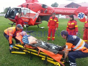 elicopter SMURD pacient la Darabani- Botosani