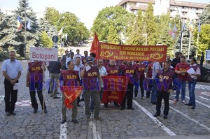 protest angajati posta botosani