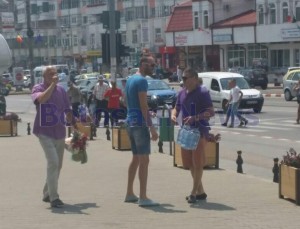 campanie de distribuire de apa a UNPR- Botosani