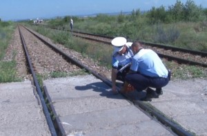 accidentat mortal de tren- cale ferata- politisti