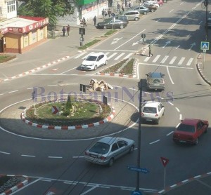 gunoiul care a blocat o intersectie - Botosani