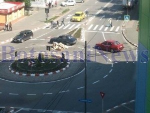 gunoiul care a blocat o intersectie - Botosani