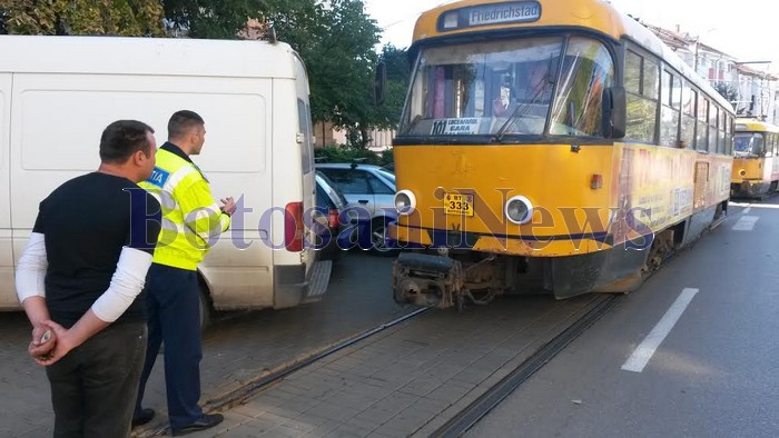 tramvaie blocate la Botosani