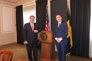 Ovidiu Portariuc alaturi de Bill Peduto, primarul de Pittsburh