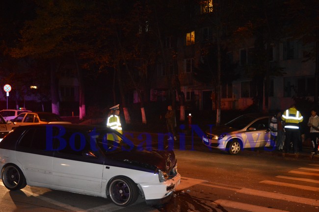 accident in fata spitalului din botosani