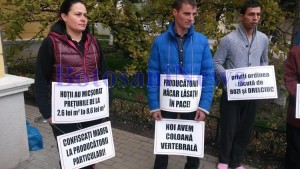 protest al pietarilor in fata Primariei Botosani