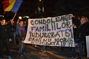 manifestatie in Piata Revolutiei din Botosani