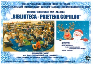 Afis Biblioteca Prietena copiilor COPII