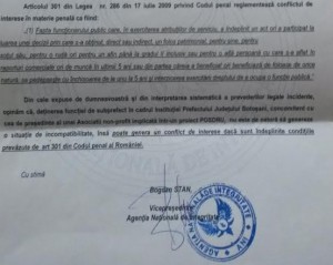 document ANI pentru subprefectul Elena Cosman- Botosani