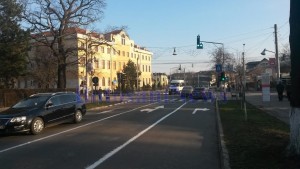 intesectie semnalizata gresit intre Bulevardul Mihai Eminescu si strada Nicolae Iorga - Botosani