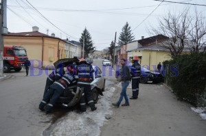 pompieri accident vw passat cu volvo1