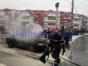 vw passat incendiu pompieri