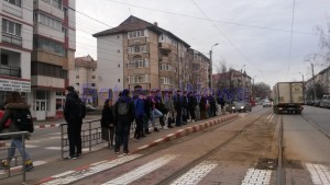 tramvaie blocate- Eltrans Botosani