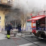 incendiu magazin biciclete centru vechi din Botosani