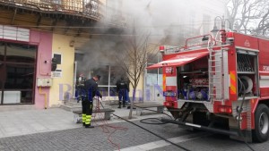 incendiu magazin biciclete centru vechi din Botosani