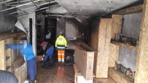 magazinul icycle botosani- afectat de incendiu