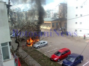 masina incendiu pacea2