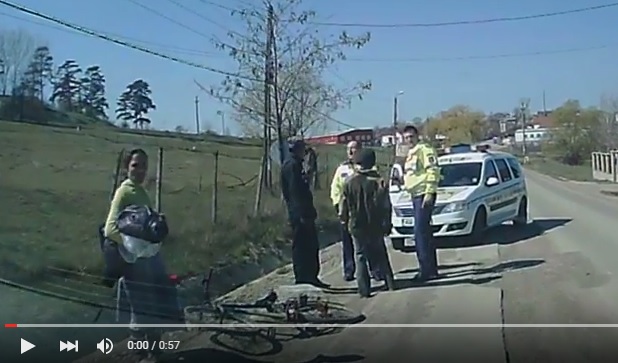 biciclist cazut in sant la Tulbureni- Botosani