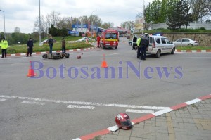 scuter accident sens giratoriu sucevei Botosani