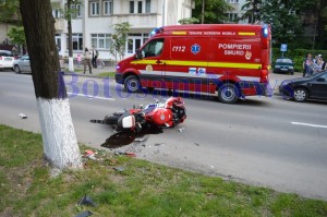 accident motocicleta pe bulevardul mihai eminescu Botosani