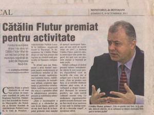 articol despre Catalin Flutur- Botosani