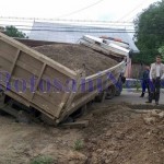 camion blocat la Darabani - Botosani