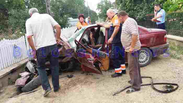 accident BMW Darabani - Botosani