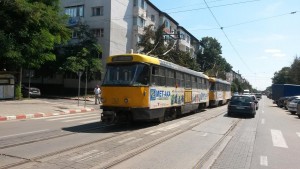 tramvaie blocate strada primaverii- botosani