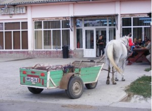 caruta in fata unui bufet