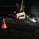 politisti, stiri,-accident, noaptea masina rasturnata, stiri, Botosani