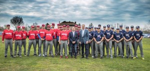 meci baseball romania- usa- militari americani