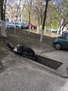 motocicleta in rampa auto - botosani