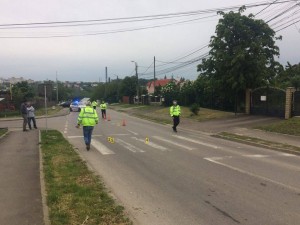 accident pe trecerea de pietoni de pe strada Dobosari, botosani