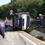 accident, masina rasturnata, baisa, botosani