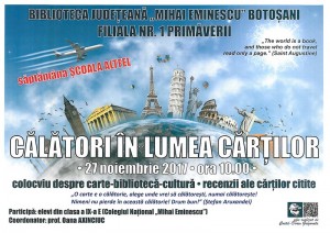 Calatori in lumea cartilor, biblioteca judeteana botosani