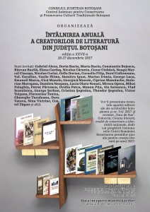 Afis A2 Intalnirea anuala a creatorilor de literatura