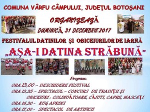 festival de datini si obiceiuri la varfu campului, botosani, stiri,