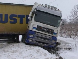 camion zapada, stiri, botosani