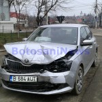 Accident într-o intersecţie din Botoşani! Două maşini, puternic avariate