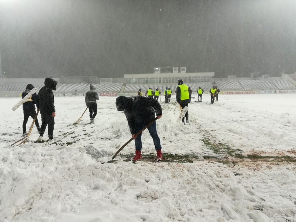 stadionul municipal, zapada, botosani, stiri, fc botosani