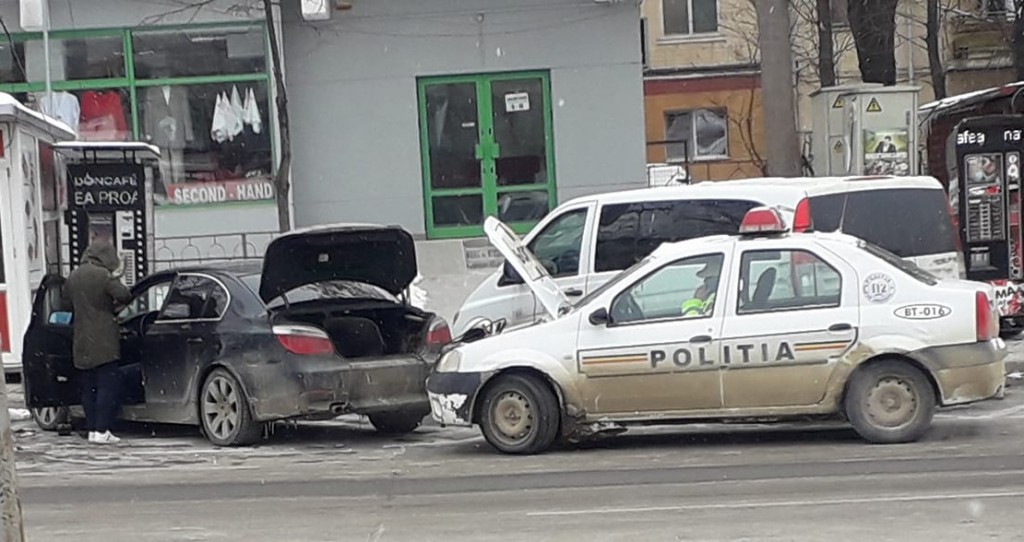 masina de politie, stiri, botosani