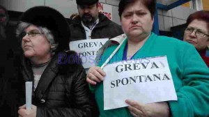 protest spontan spital