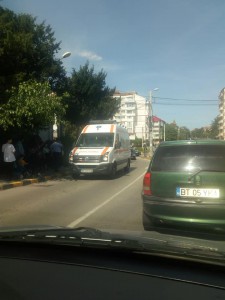 accident bazar orhideea politie si ambulanta 1